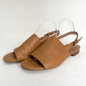 Madewell The Noelle Slingback Sandals Tan Leather